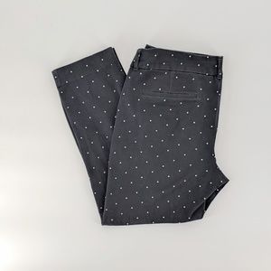 Old Navy Black Polka Dot Pixie Pants. Size 10